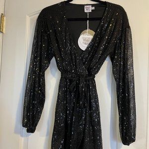 Princess Polly Black Sequins Dress